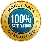 100% money back satisfaction guaranteed seal